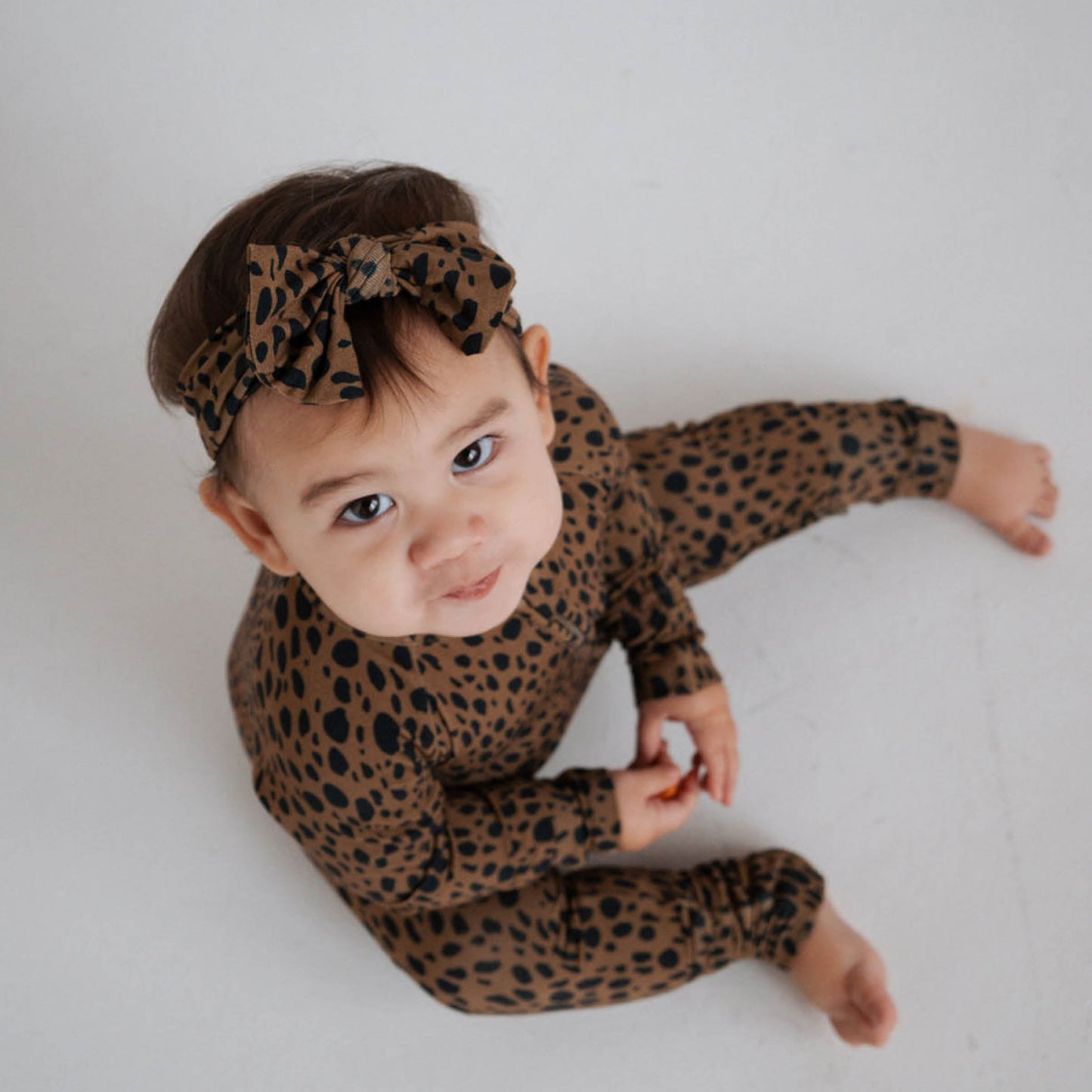 Cheetah | Bamboo Zip Romper