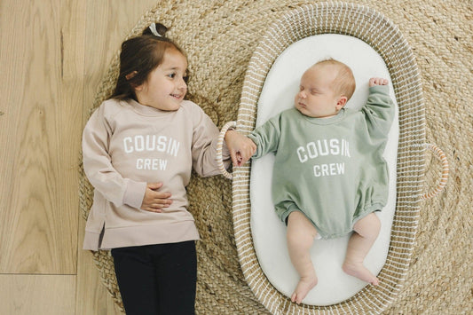 Cousin Crew Sweatshirt Romper or Crewneck