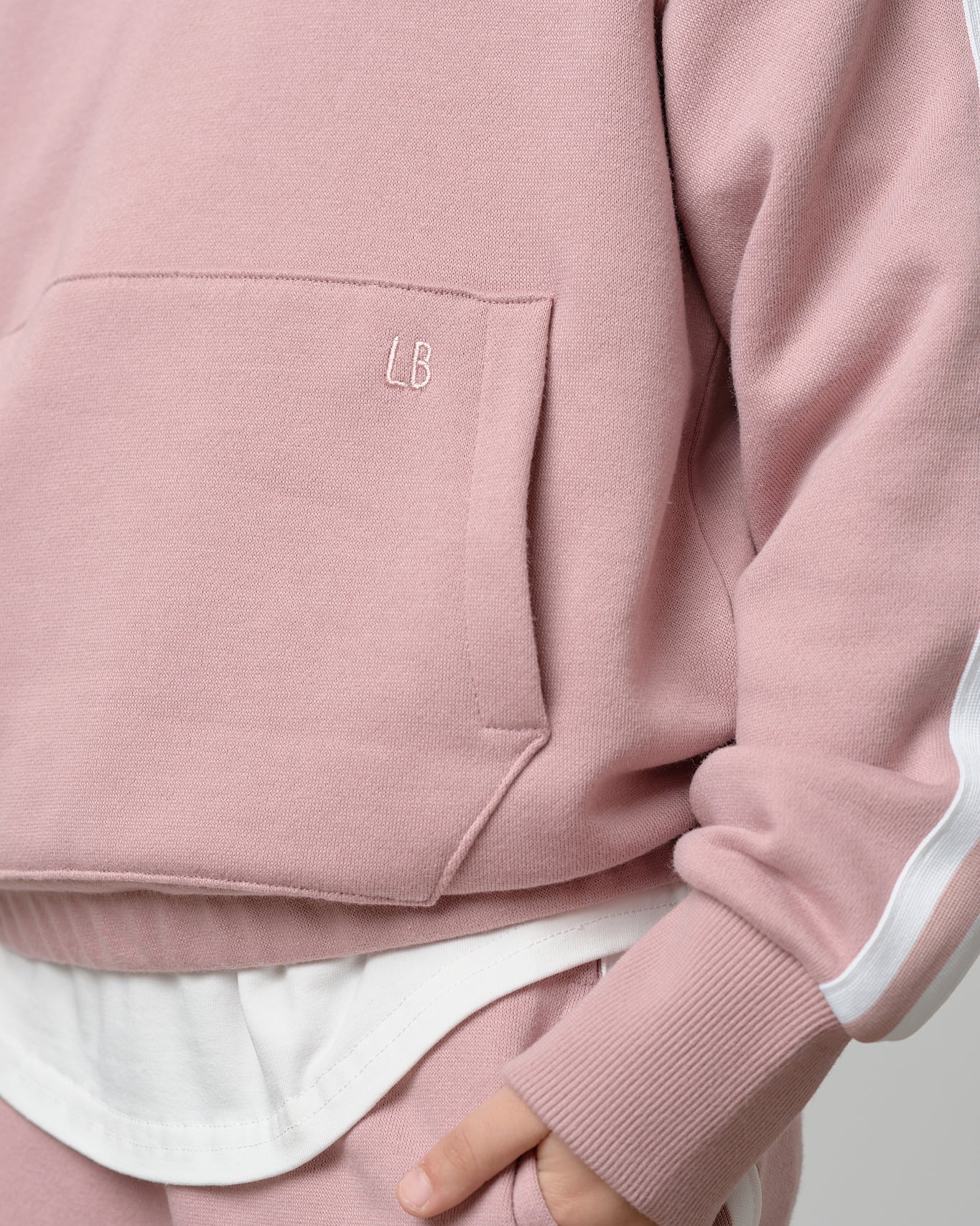 Cropped Hoodie - Dusty Rosewood