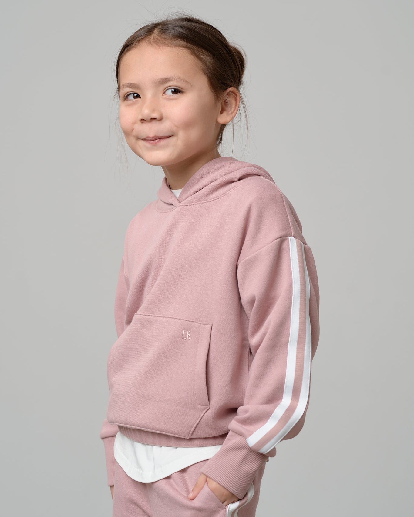 Cropped Hoodie - Dusty Rosewood