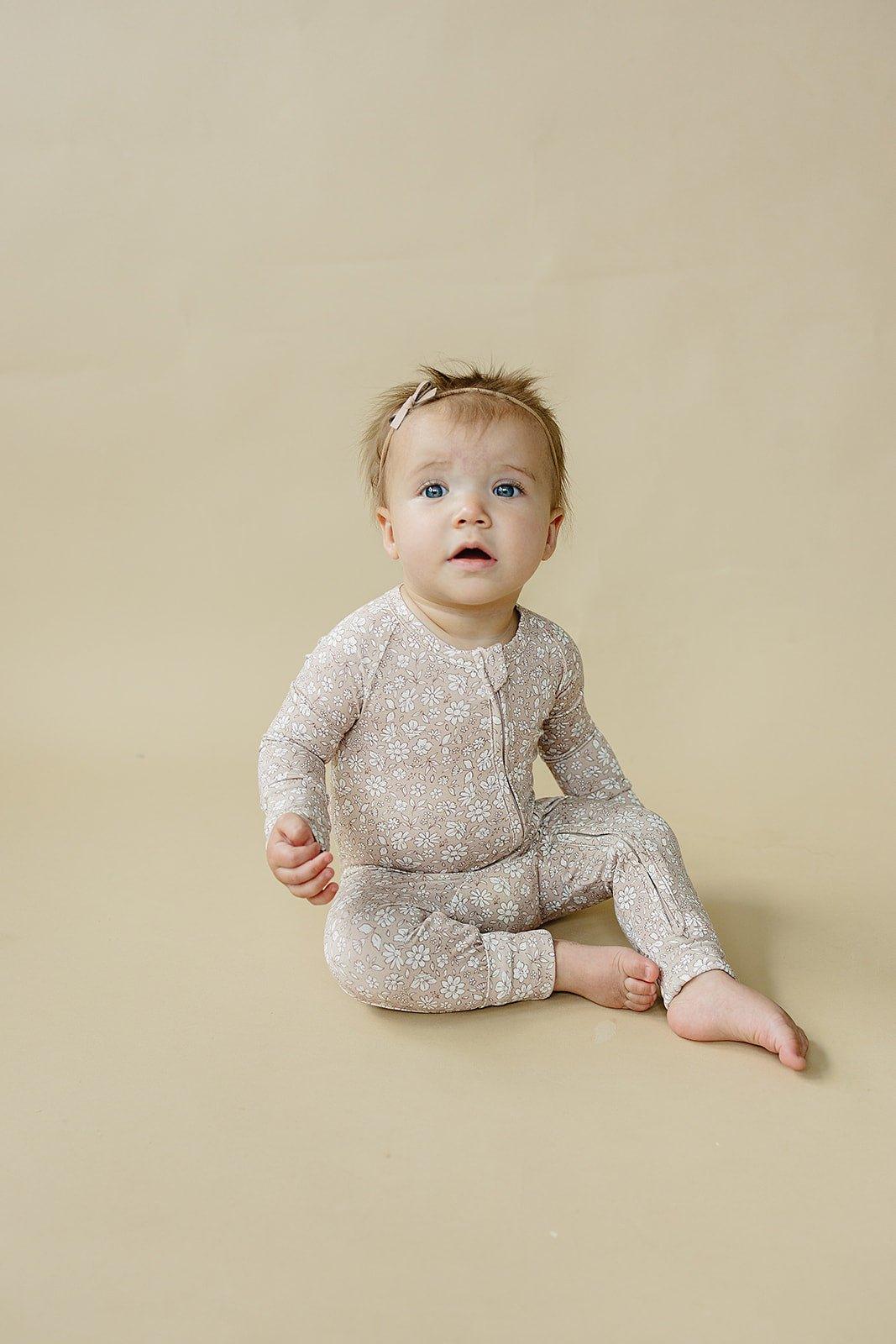 Dainty Ditsy Bamboo Zippy Romper