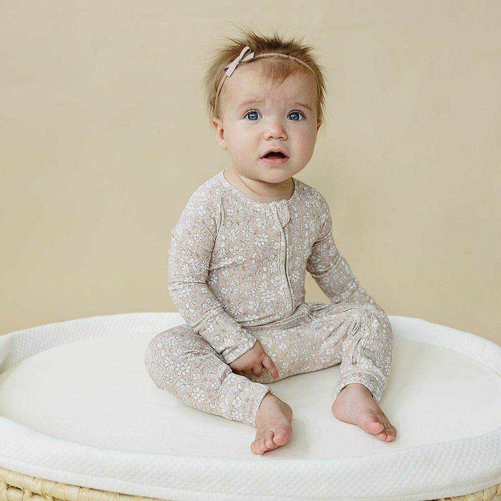 Dainty Ditsy Bamboo Zippy Romper