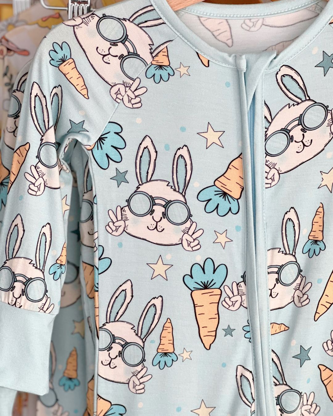 Easter Bamboo Zip Romper | Rad Rabbit