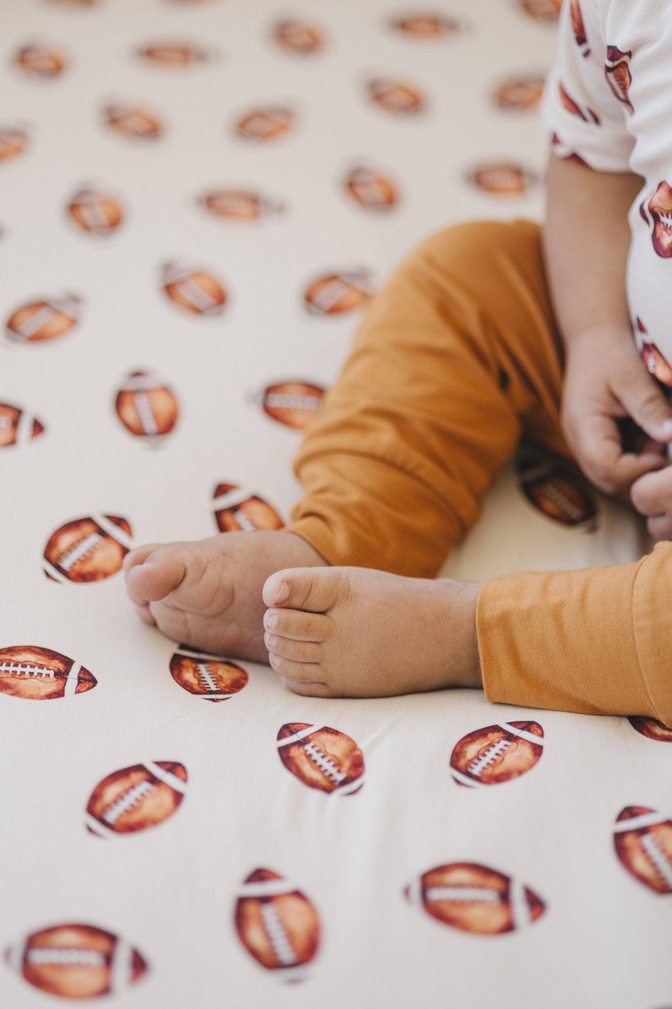 Football Print Bamboo Jogger Set