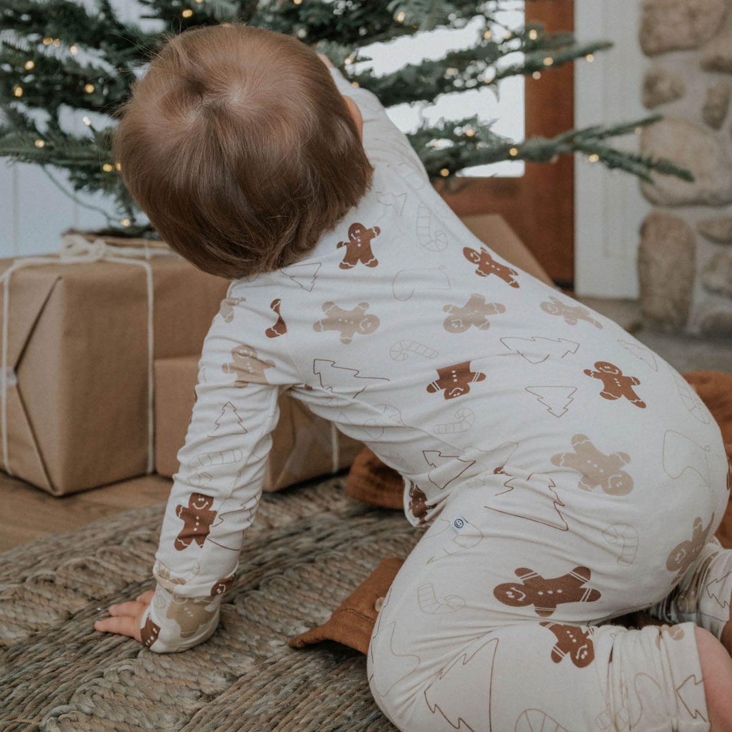 Gingerbread | Bamboo Zip Romper