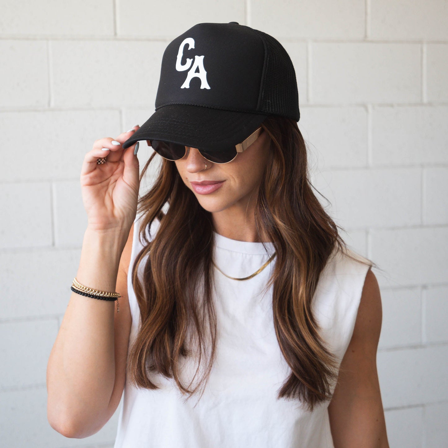 CA | Trucker Hat (Black)