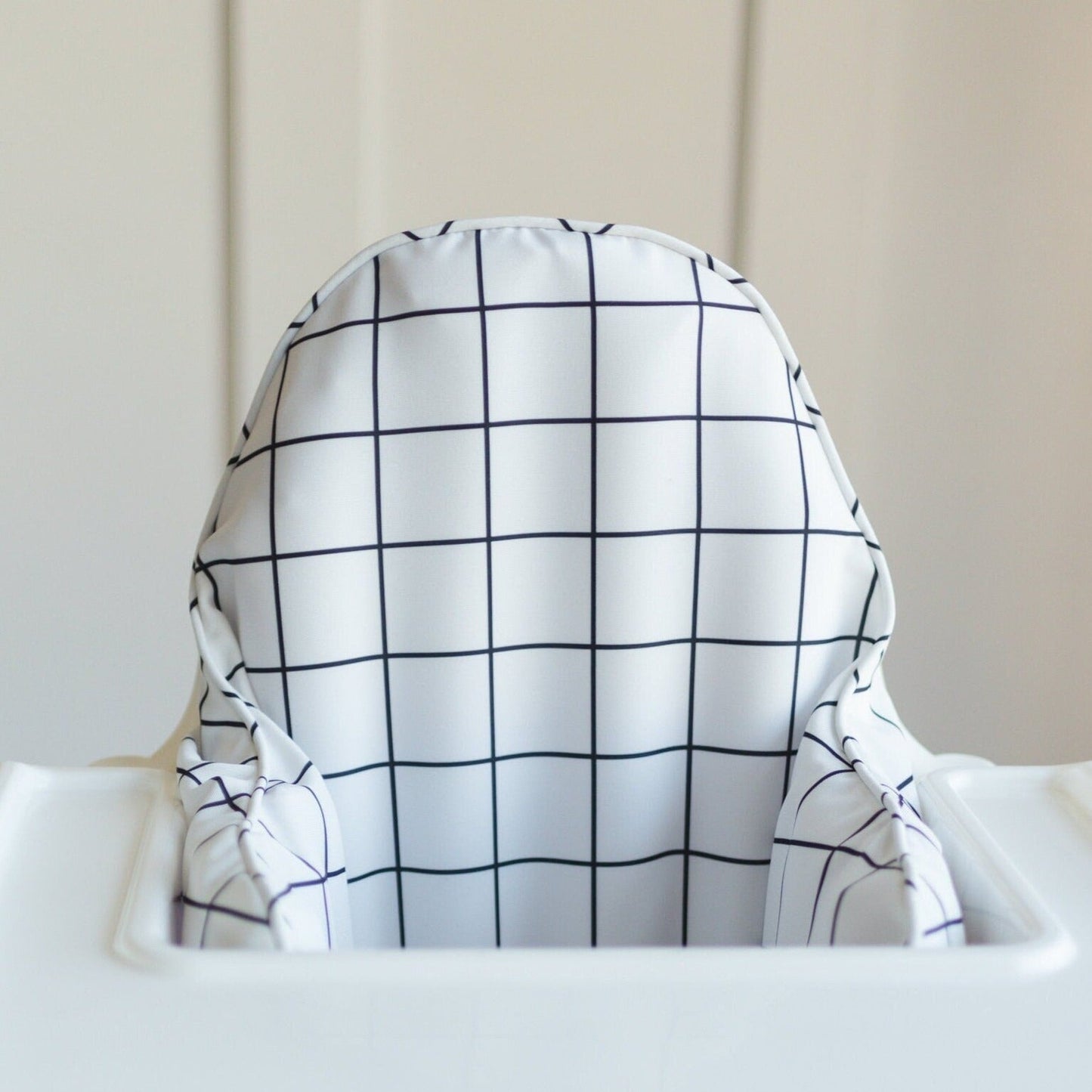 White & Black Windowpane IKEA Antilop Cushion Cover