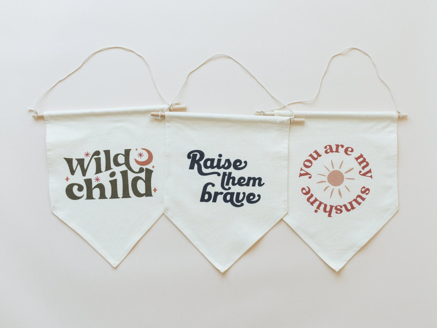 Wild Child Canvas Pennant