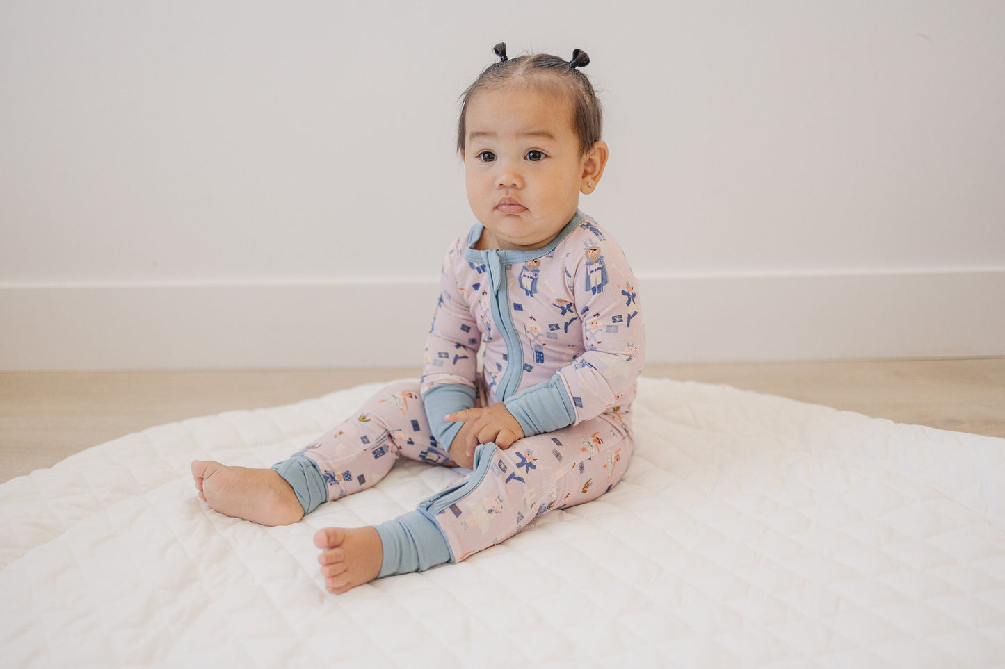 Nutcracker Print Bamboo Zippy Romper