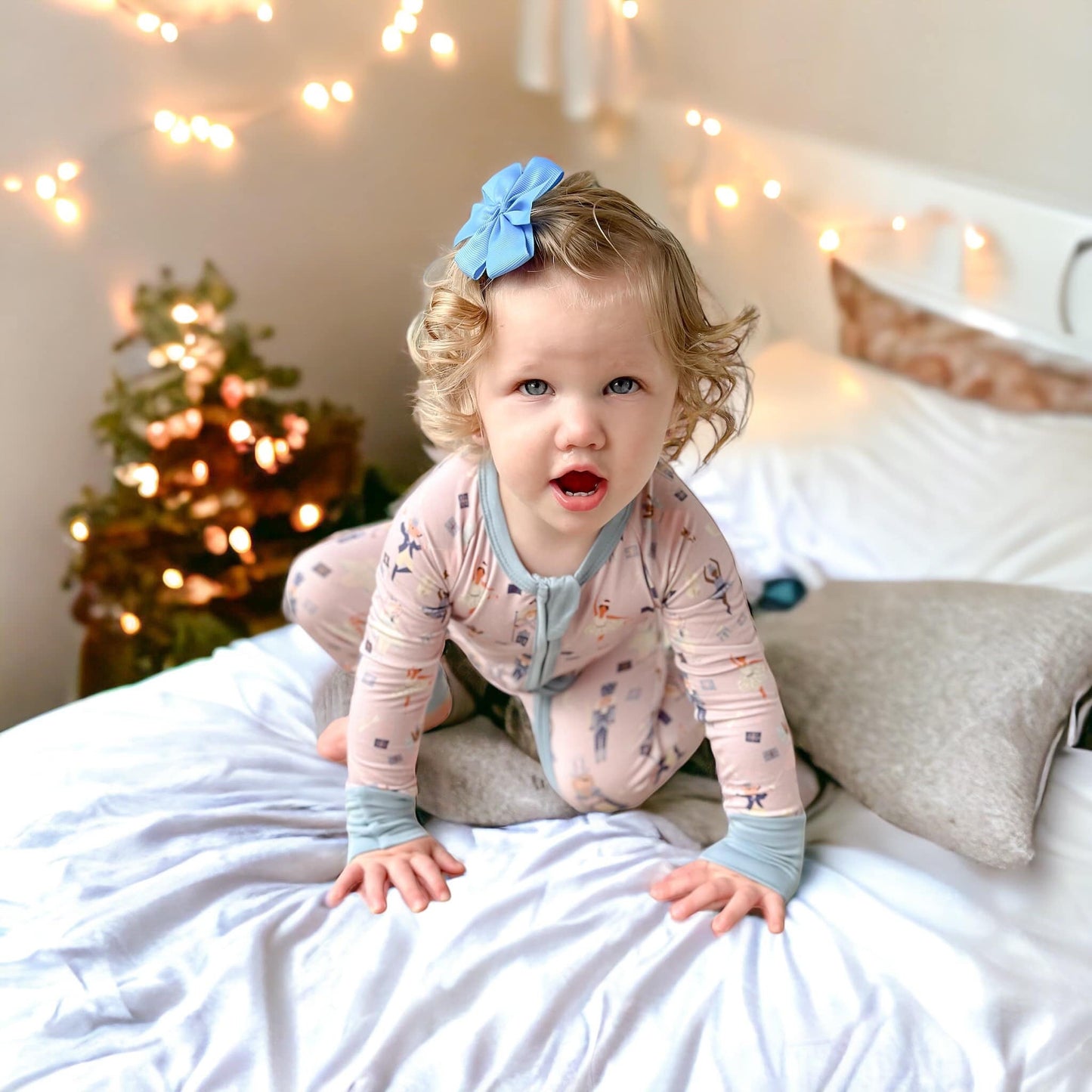 Nutcracker Print Bamboo Zippy Romper