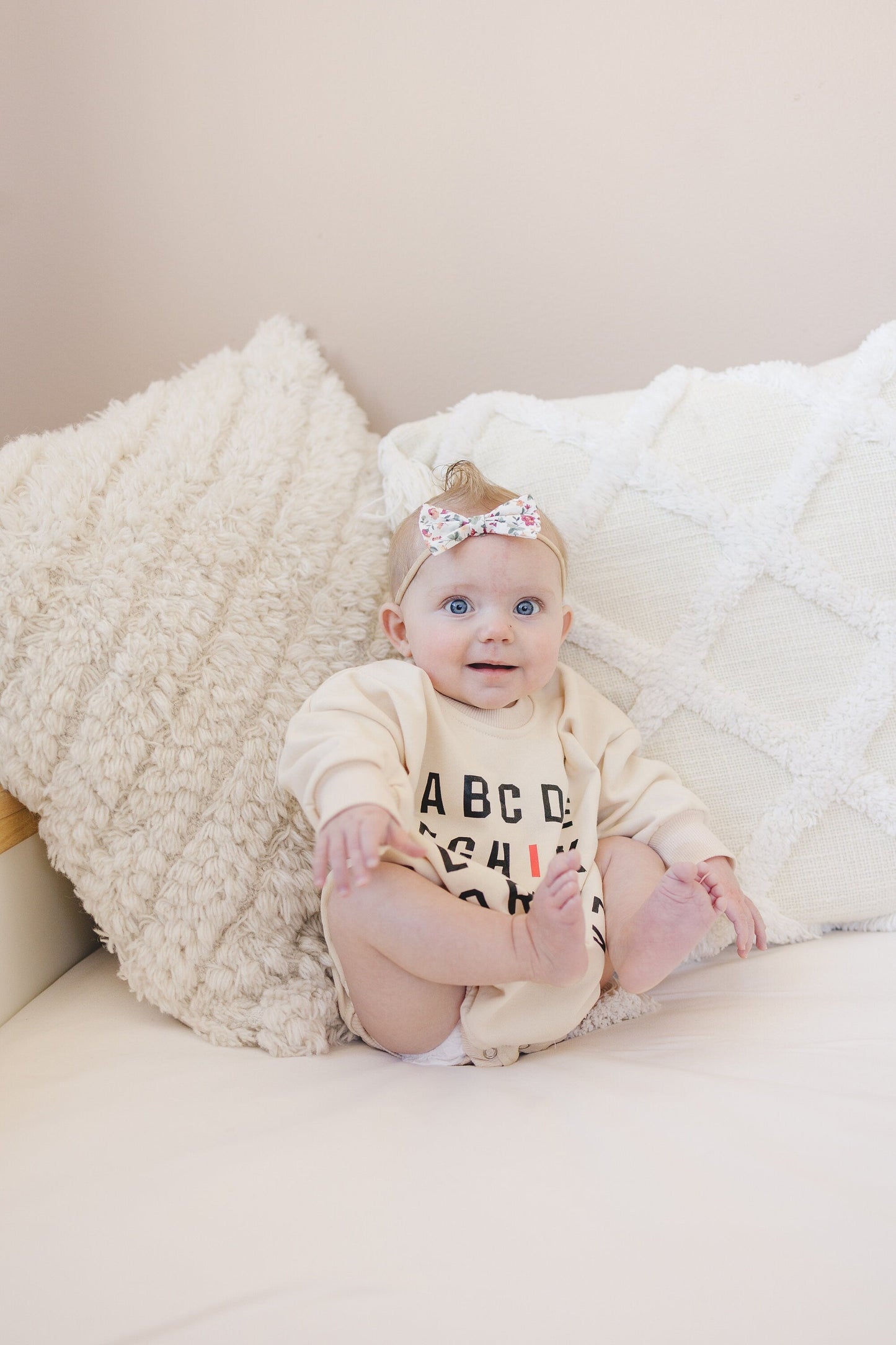 ABC I Love You Sweatshirt Romper - more colors