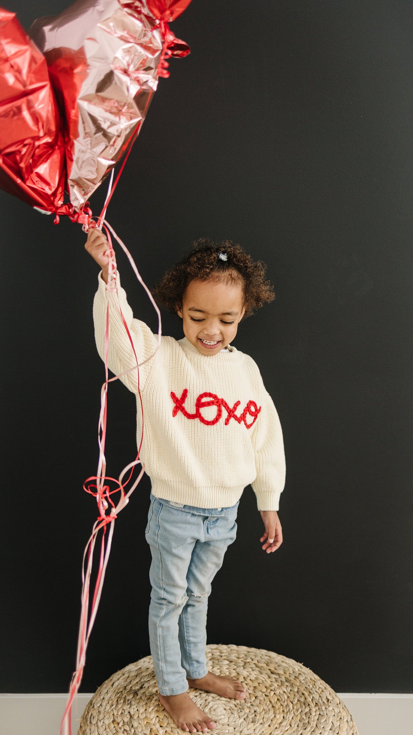 XOXO Hand Embroidered Sweater