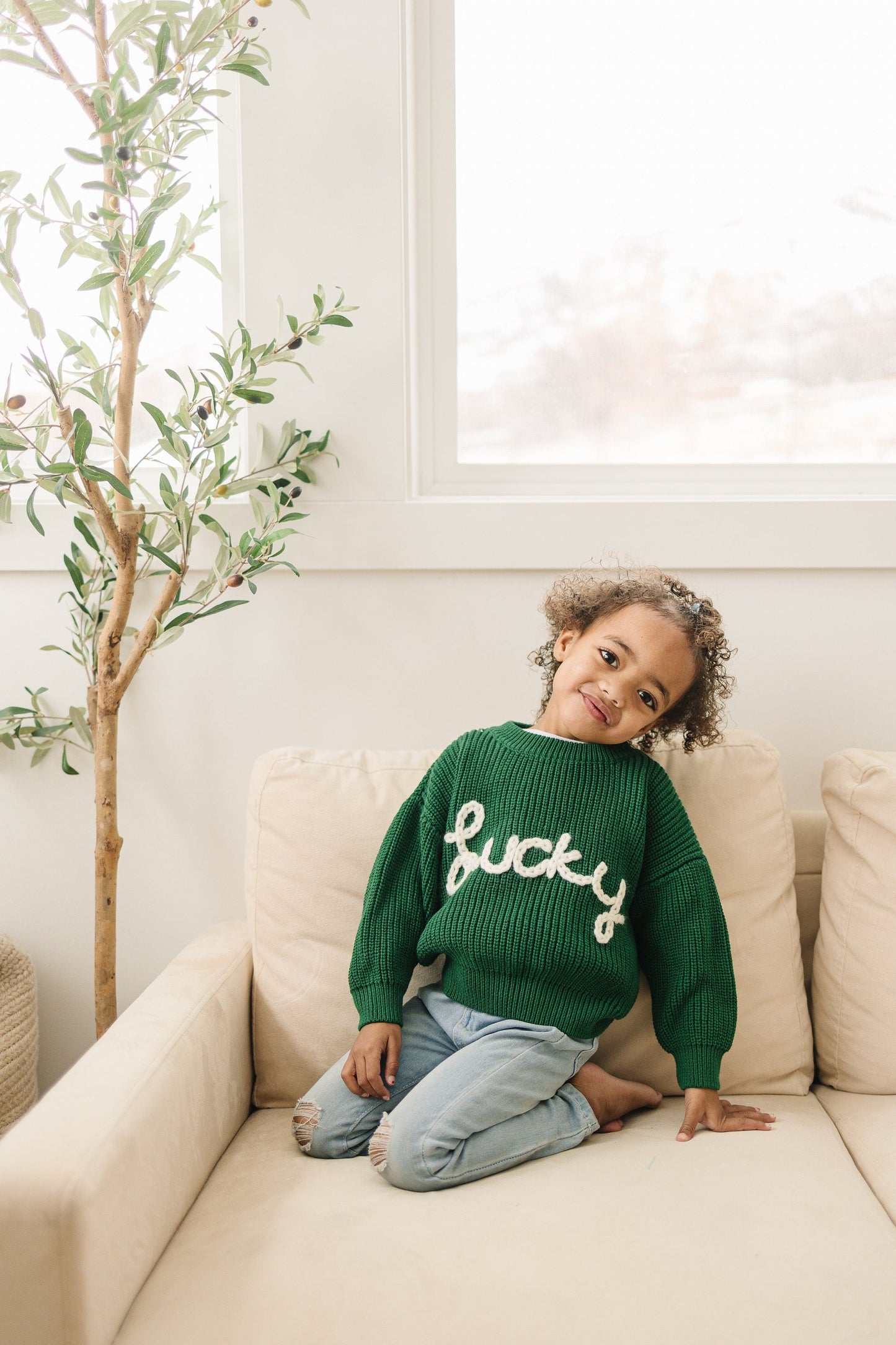 Lucky Hand Embroidered Sweater