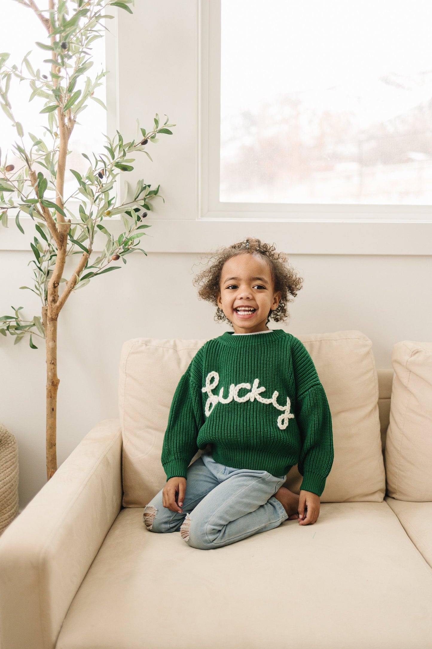 Lucky Hand Embroidered Sweater