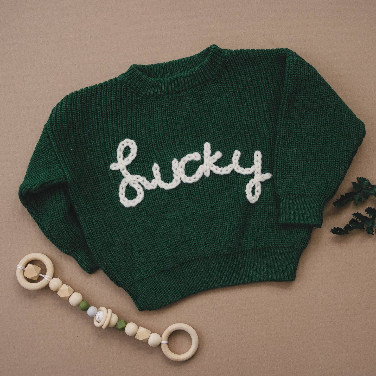 Lucky Hand Embroidered Sweater