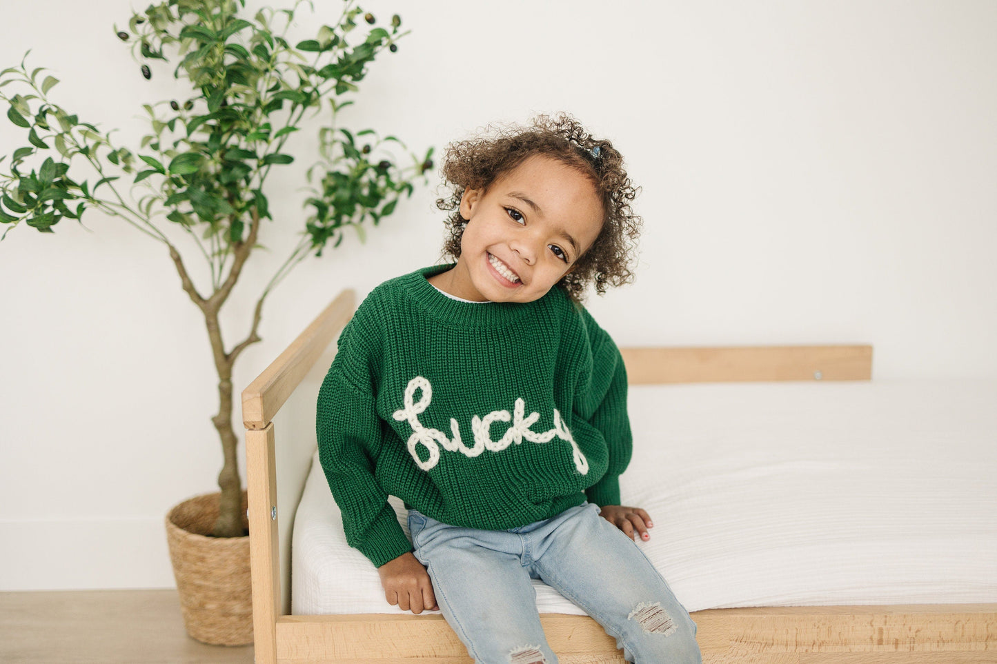 Lucky Hand Embroidered Sweater