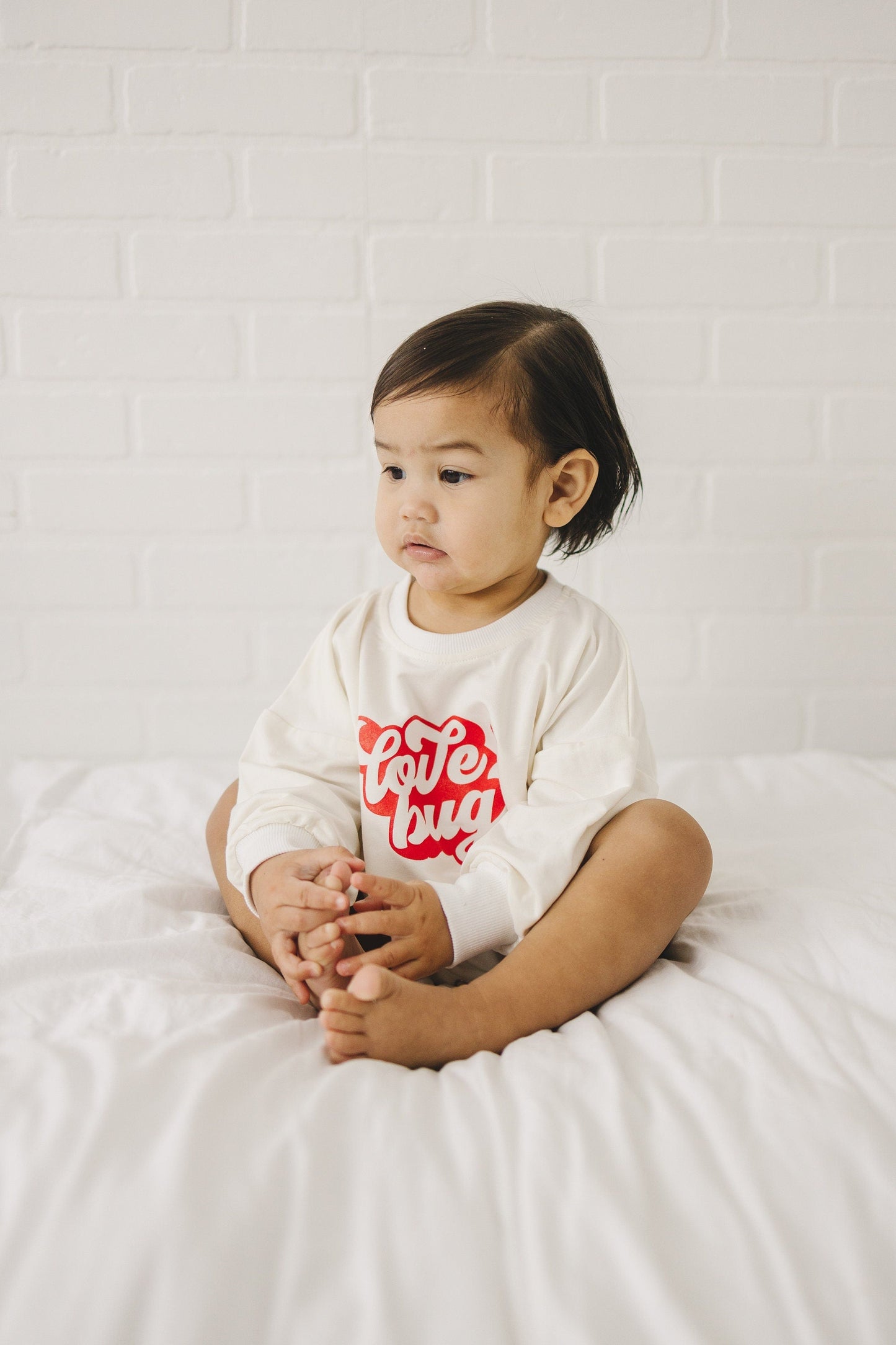 Love Bug Bamboo Sweatshirt Romper