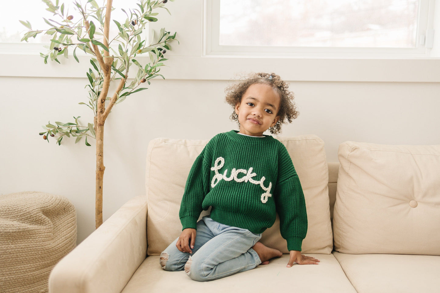 Lucky Hand Embroidered Sweater