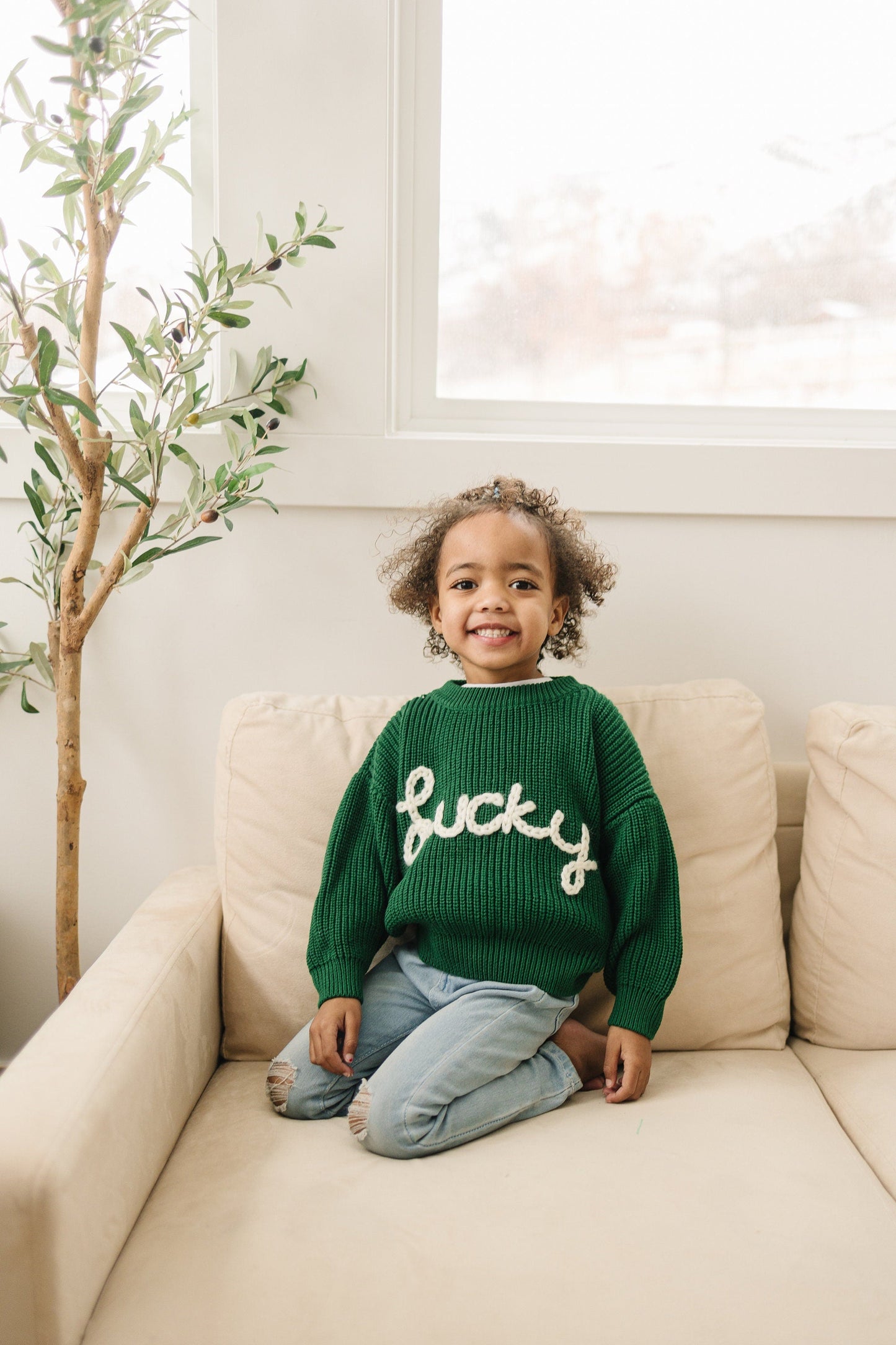 Lucky Hand Embroidered Sweater