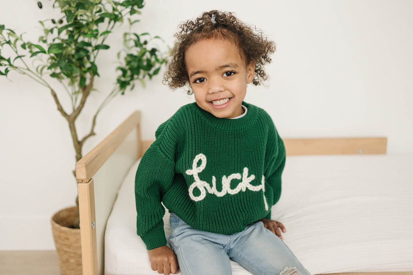 Lucky Hand Embroidered Sweater