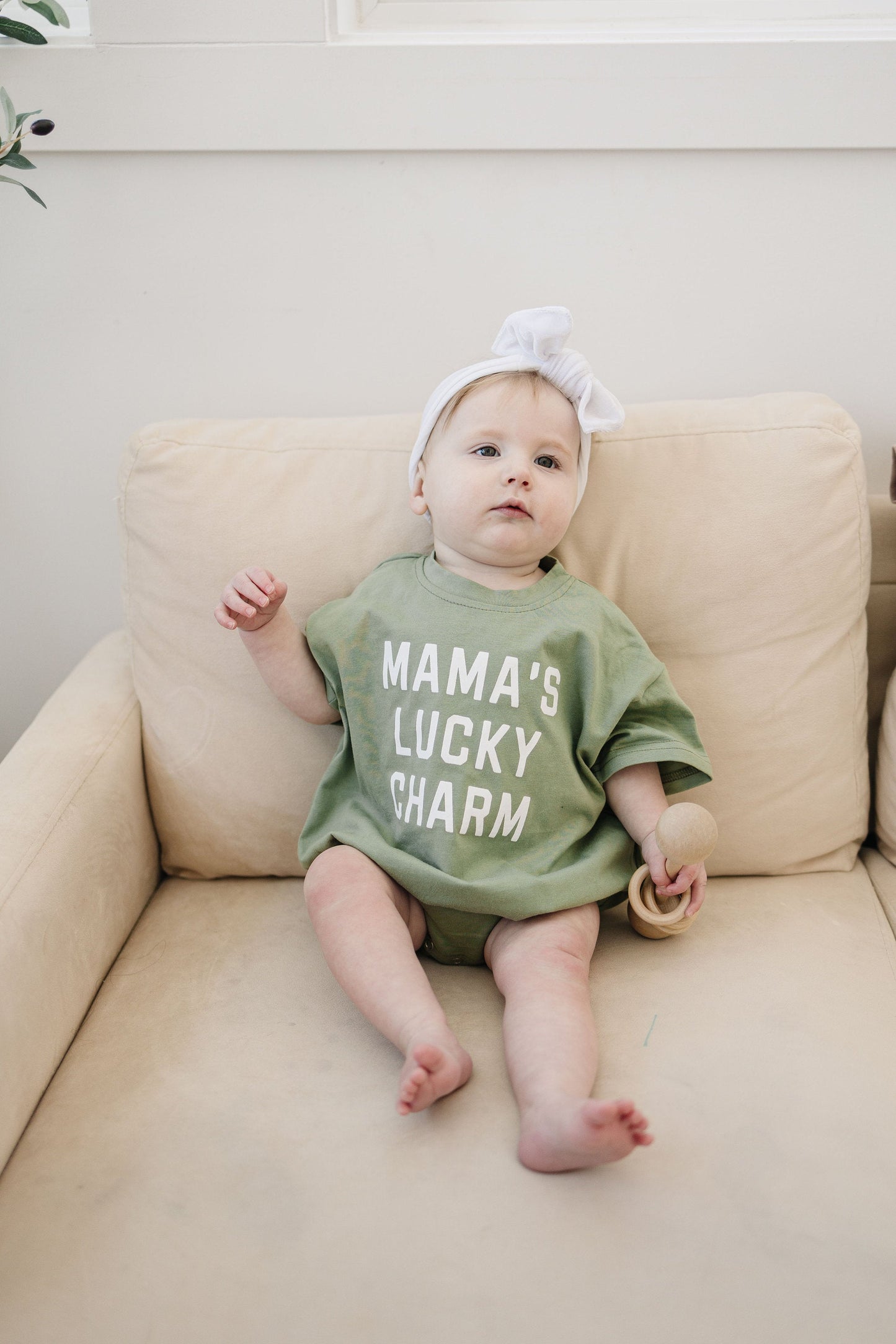 Mama's Lucky Charm T-Shirt Romper