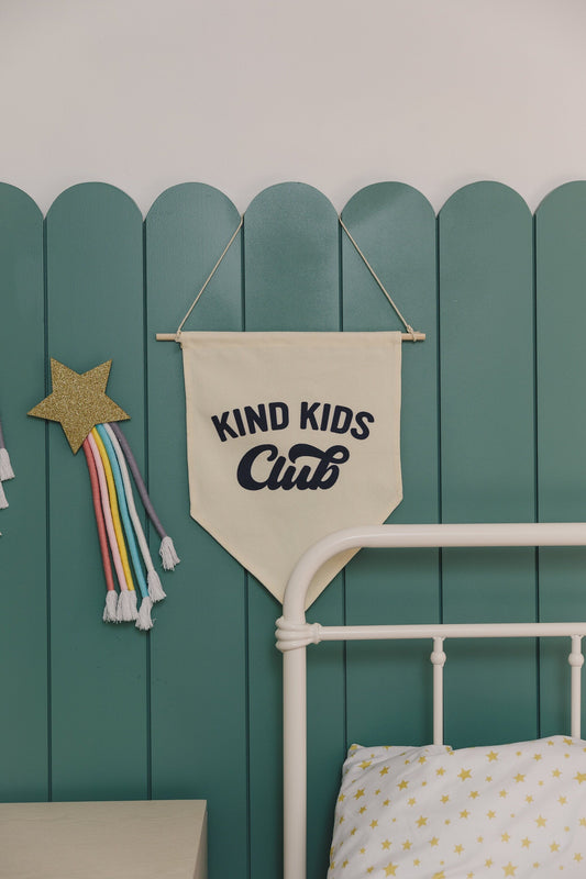 Kind Kids Club Canvas Pennant