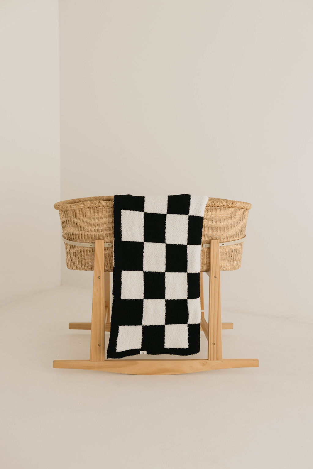 Plush Blanket  | Black & White Checkerboard