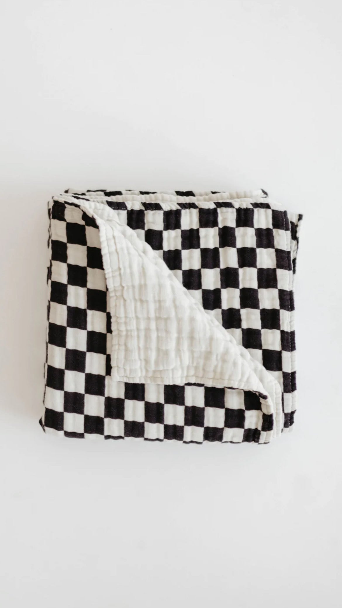 Muslin Quilt | Black & White Checkerboard