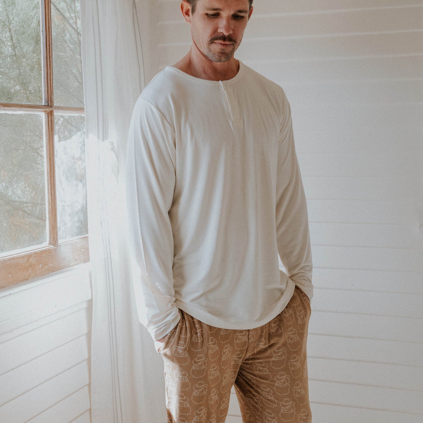 Everyday Men's Henley | Cream