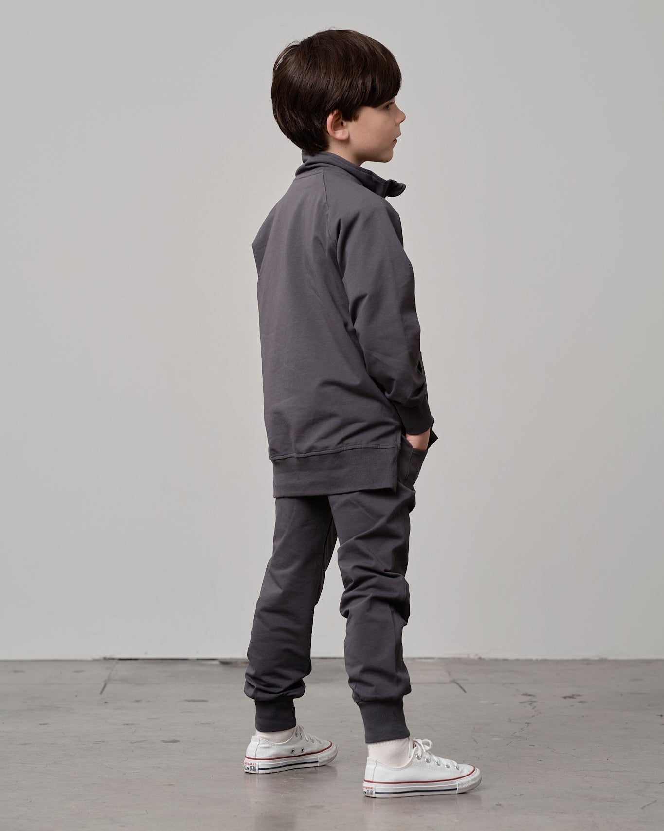 Quarter Zip Pullover - Iron