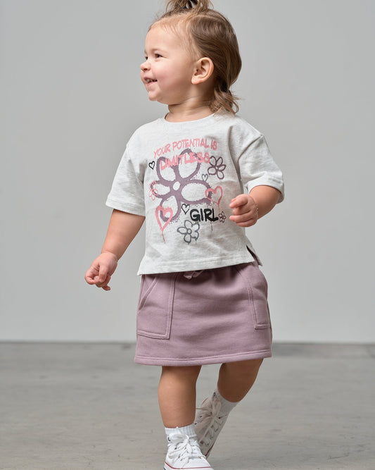 Limitless Tee - Light Heather Grey