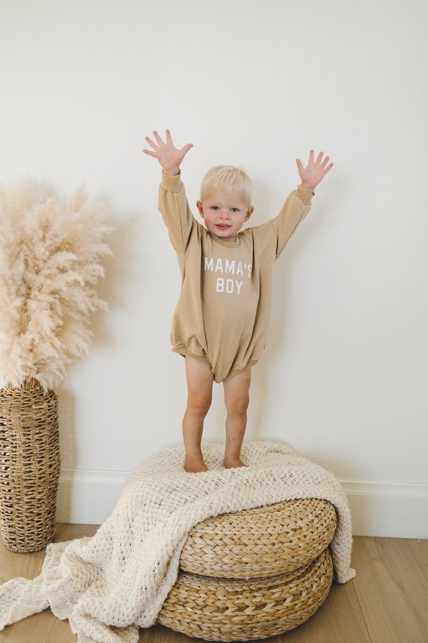 Mama's Boy Sweatshirt Romper - more colors