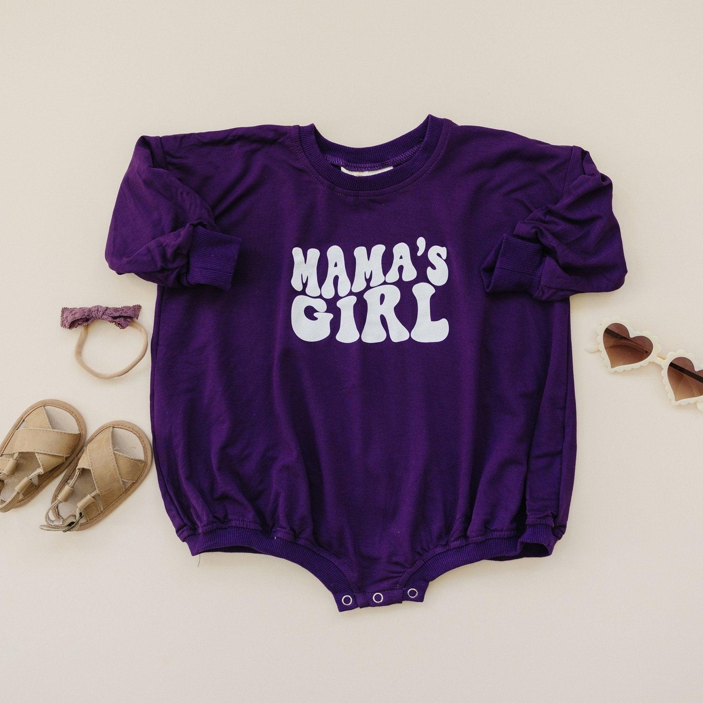 Mama's Girl Bamboo Sweatshirt Romper