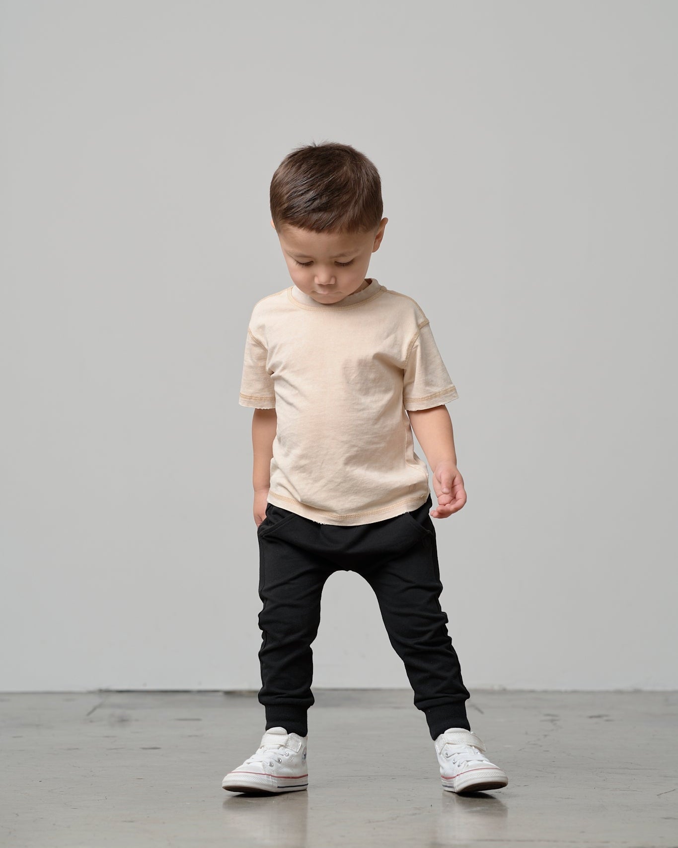 Mineral Wash Tee - Cream