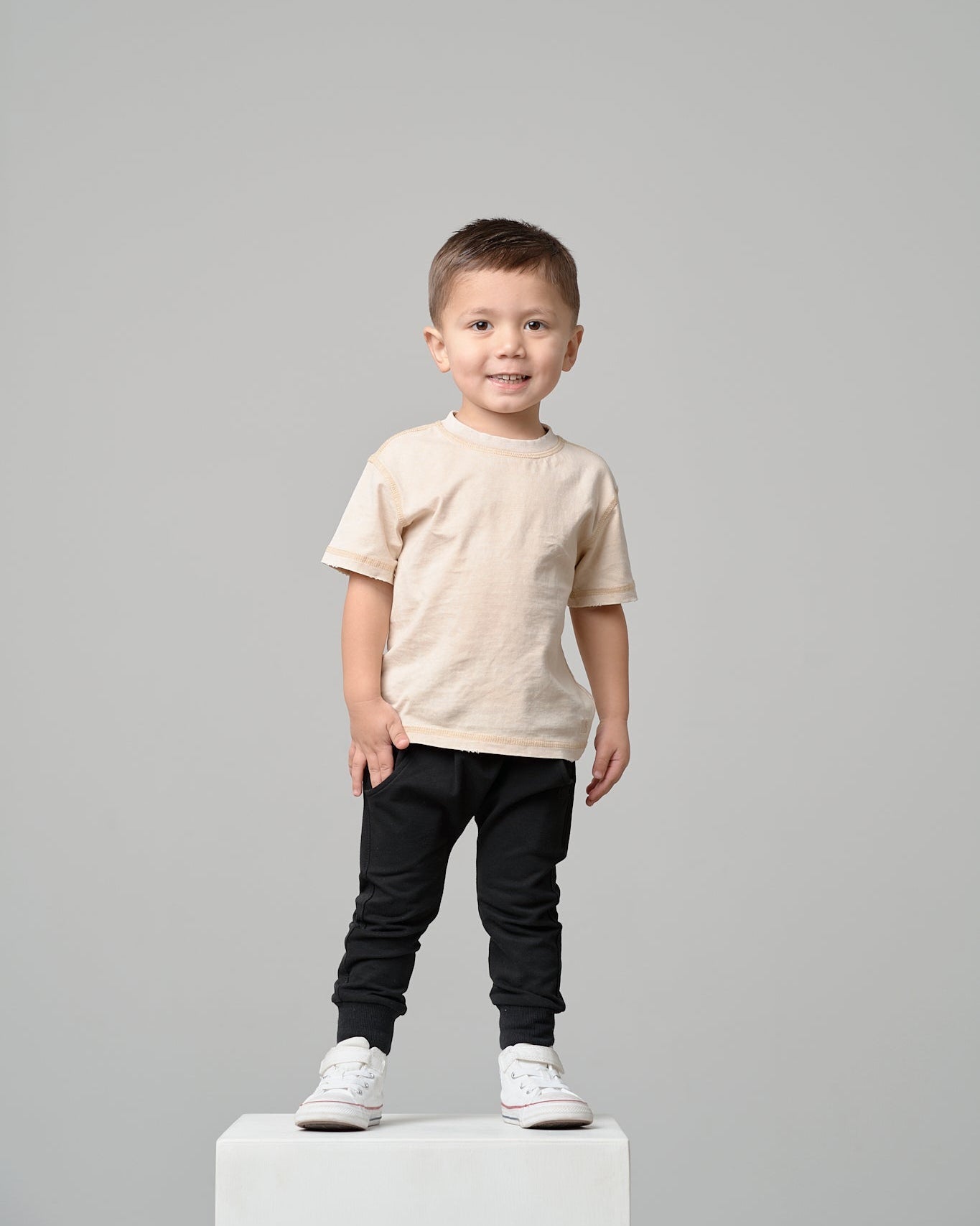 Mineral Wash Tee - Cream