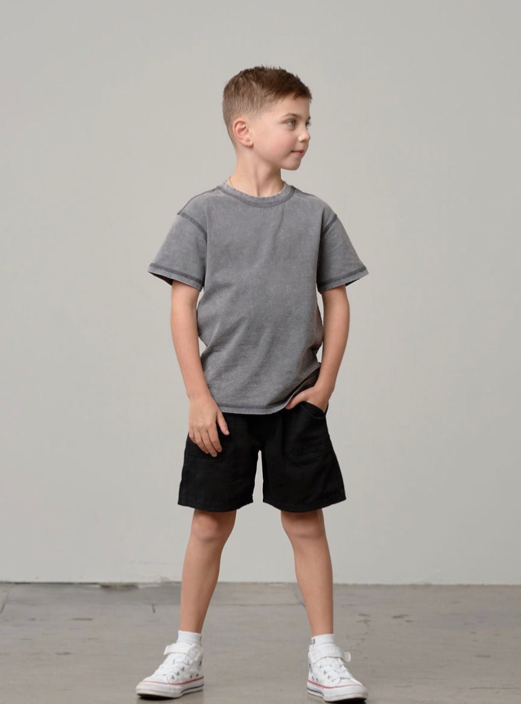 Mineral Wash Tee - Graphite