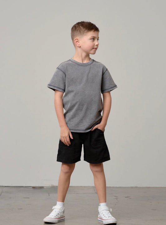 Mineral Wash Tee - Graphite
