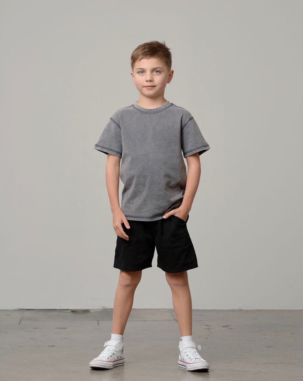 Mineral Wash Tee - Graphite