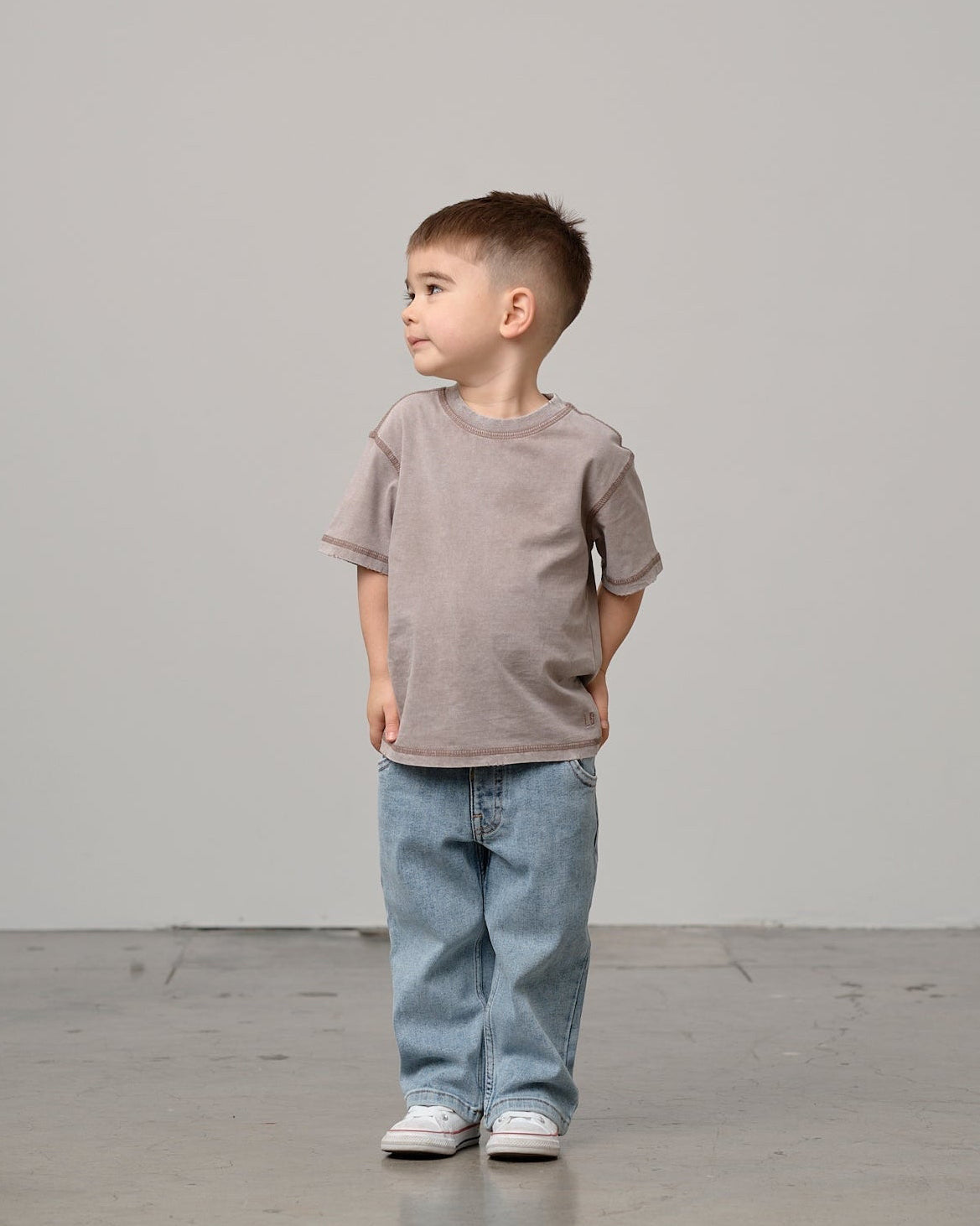 Mineral Wash Tee - Taupe