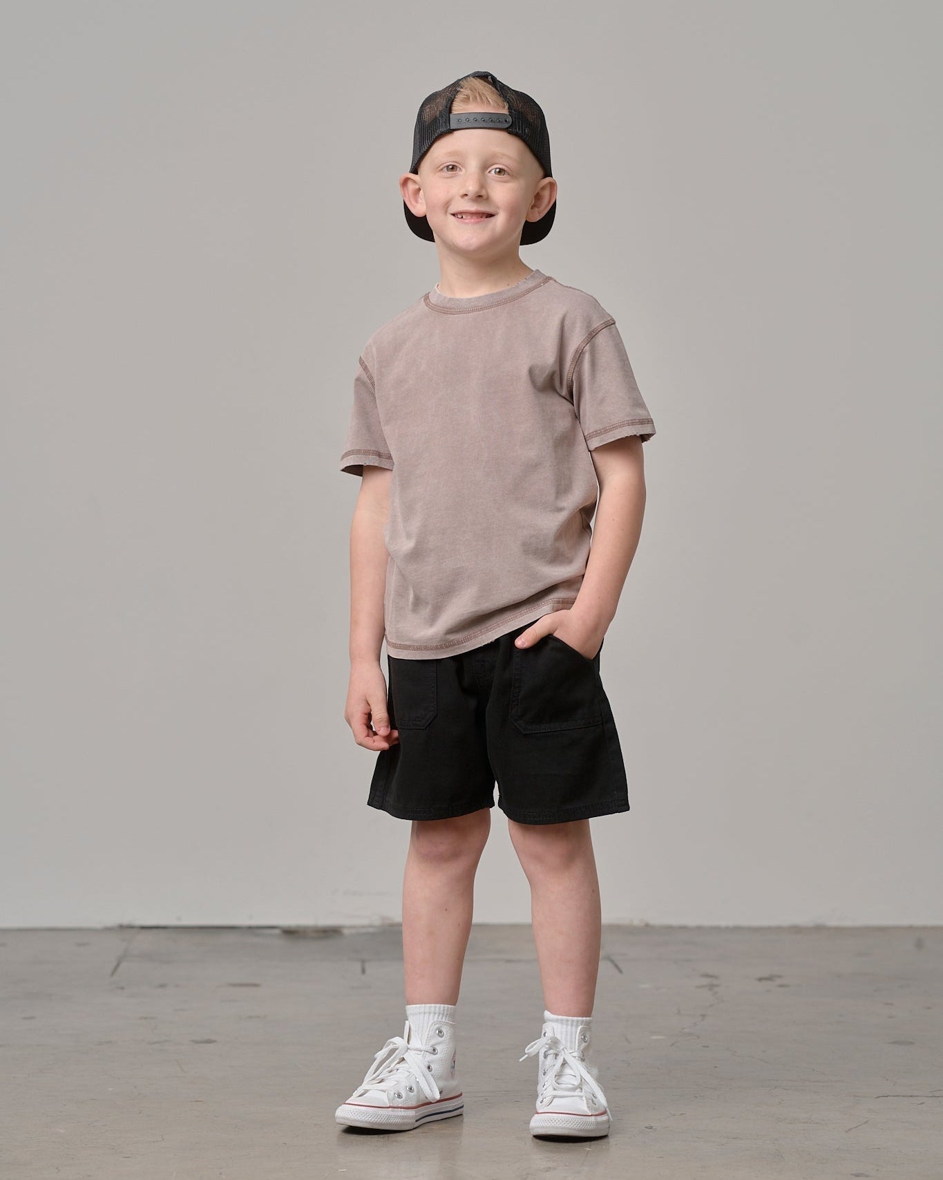 Mineral Wash Tee - Taupe