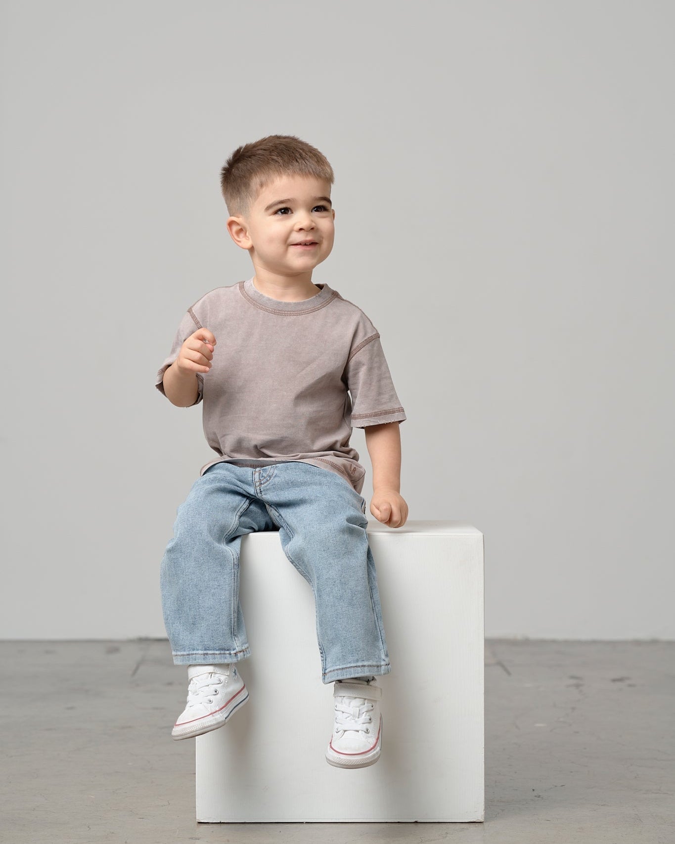 Mineral Wash Tee - Taupe
