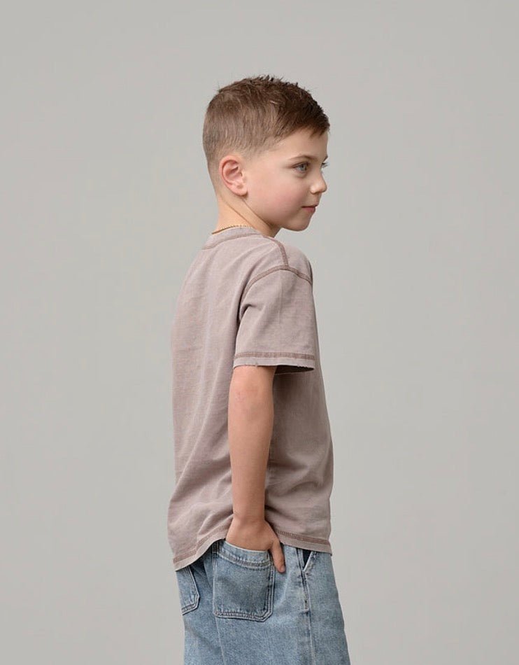 Mineral Wash Tee - Taupe
