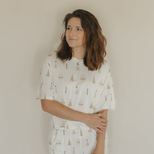 Women's Boxy Tee Lounge Set | Birthday Boy