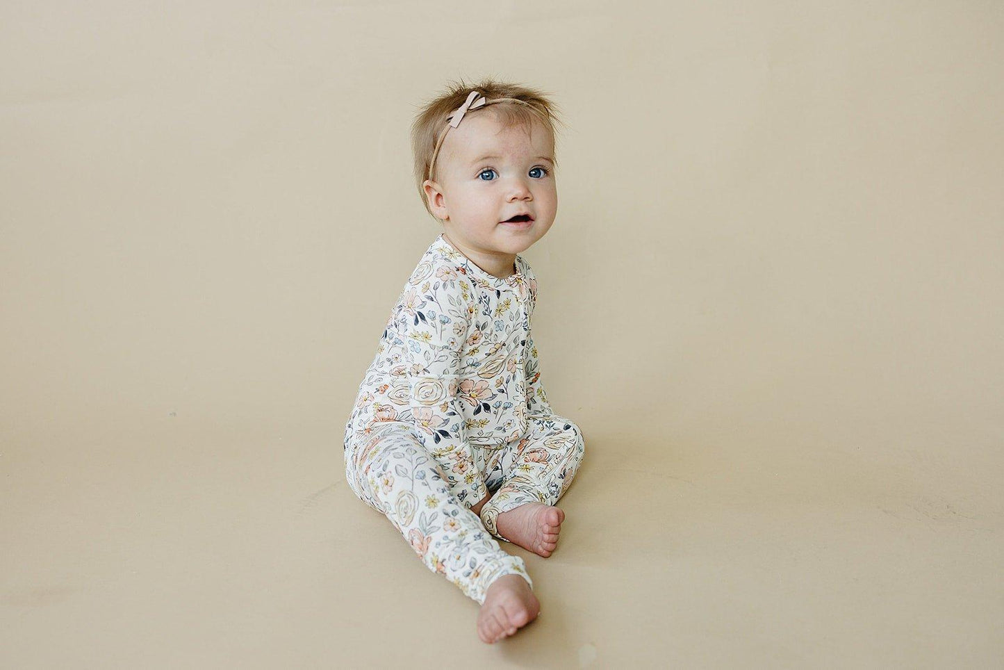 Pastel Petals Modal Zippy Romper