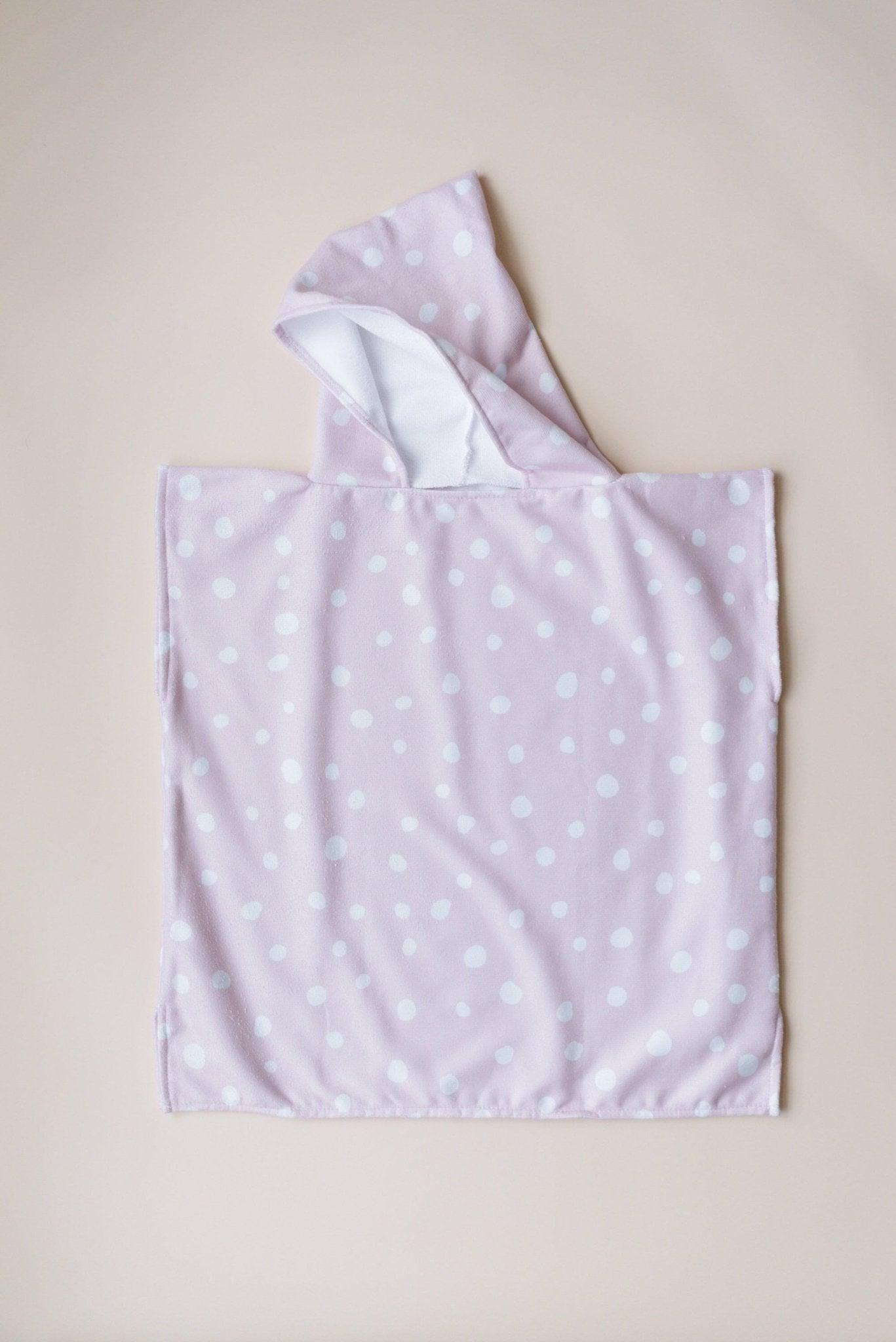 Pink Polka Dot Beach Towel Poncho