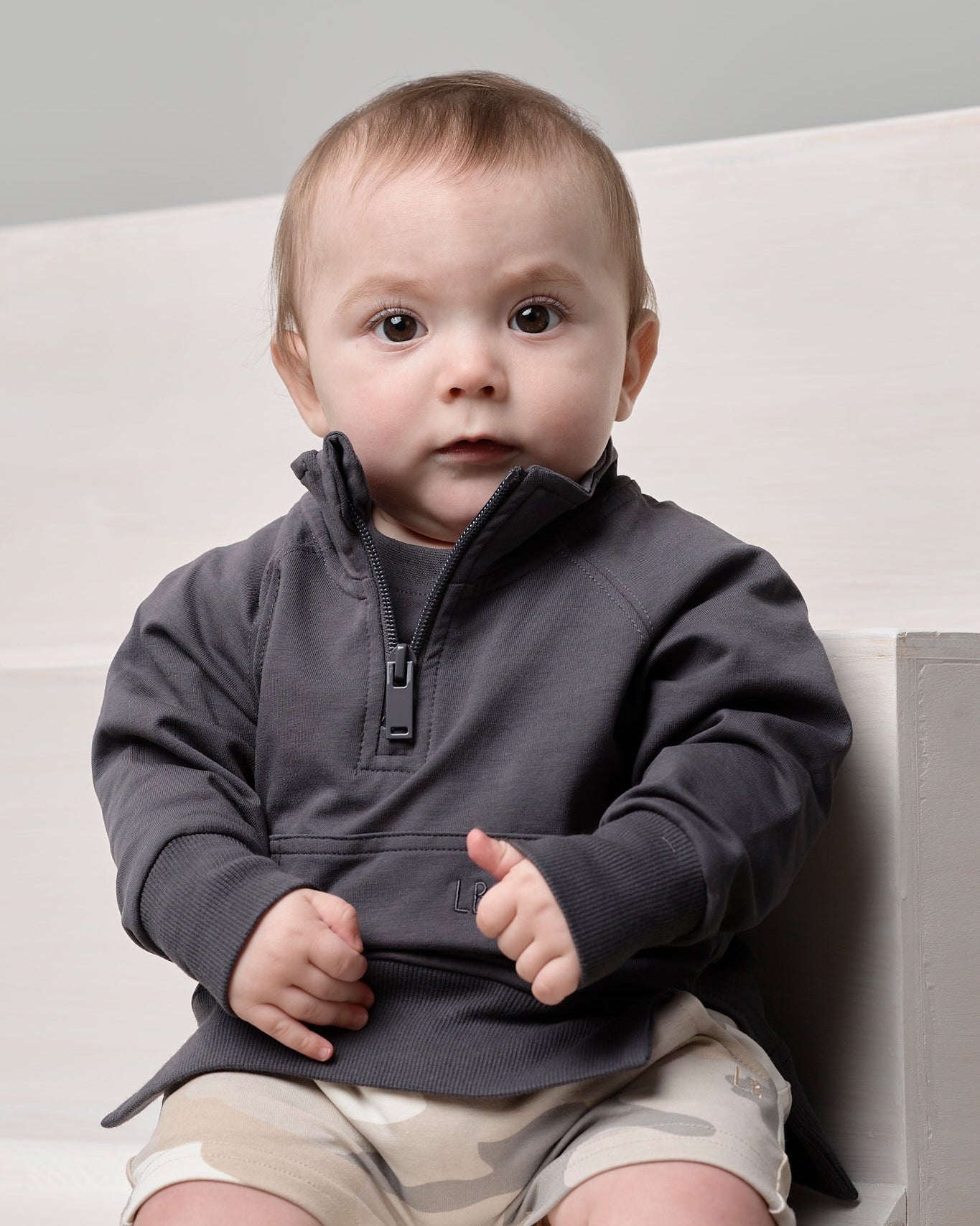 Quarter Zip Pullover - Iron