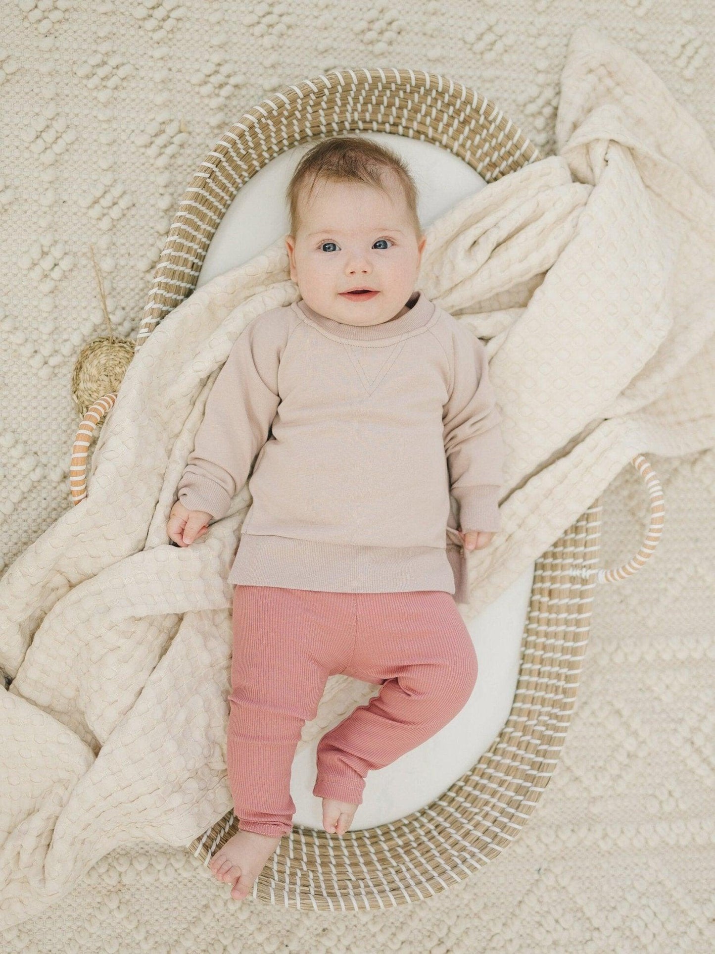 Cozy Ribbed Bamboo Leggings for Kids - Multiple Colors