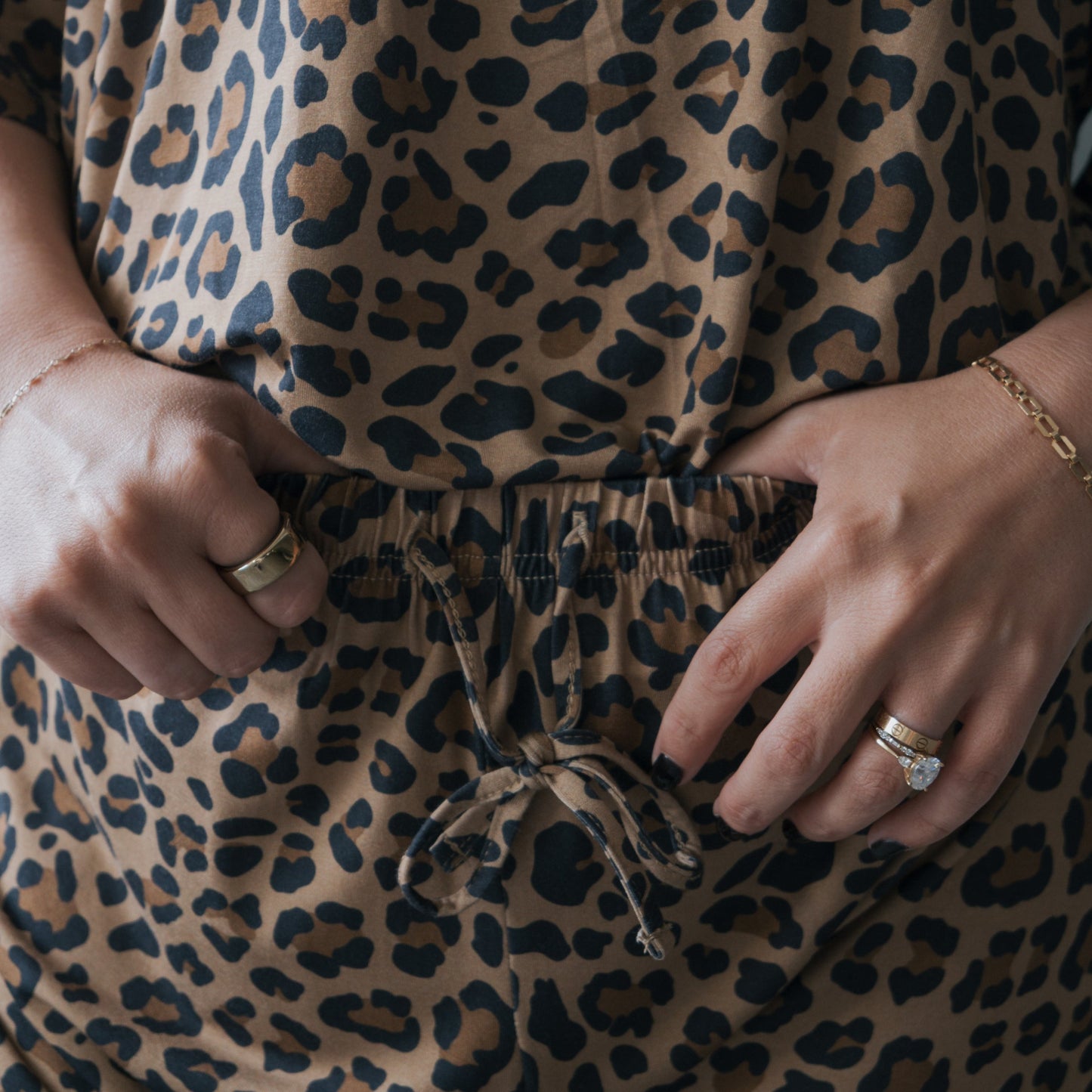 Women's Bamboo Short Set | Leopard