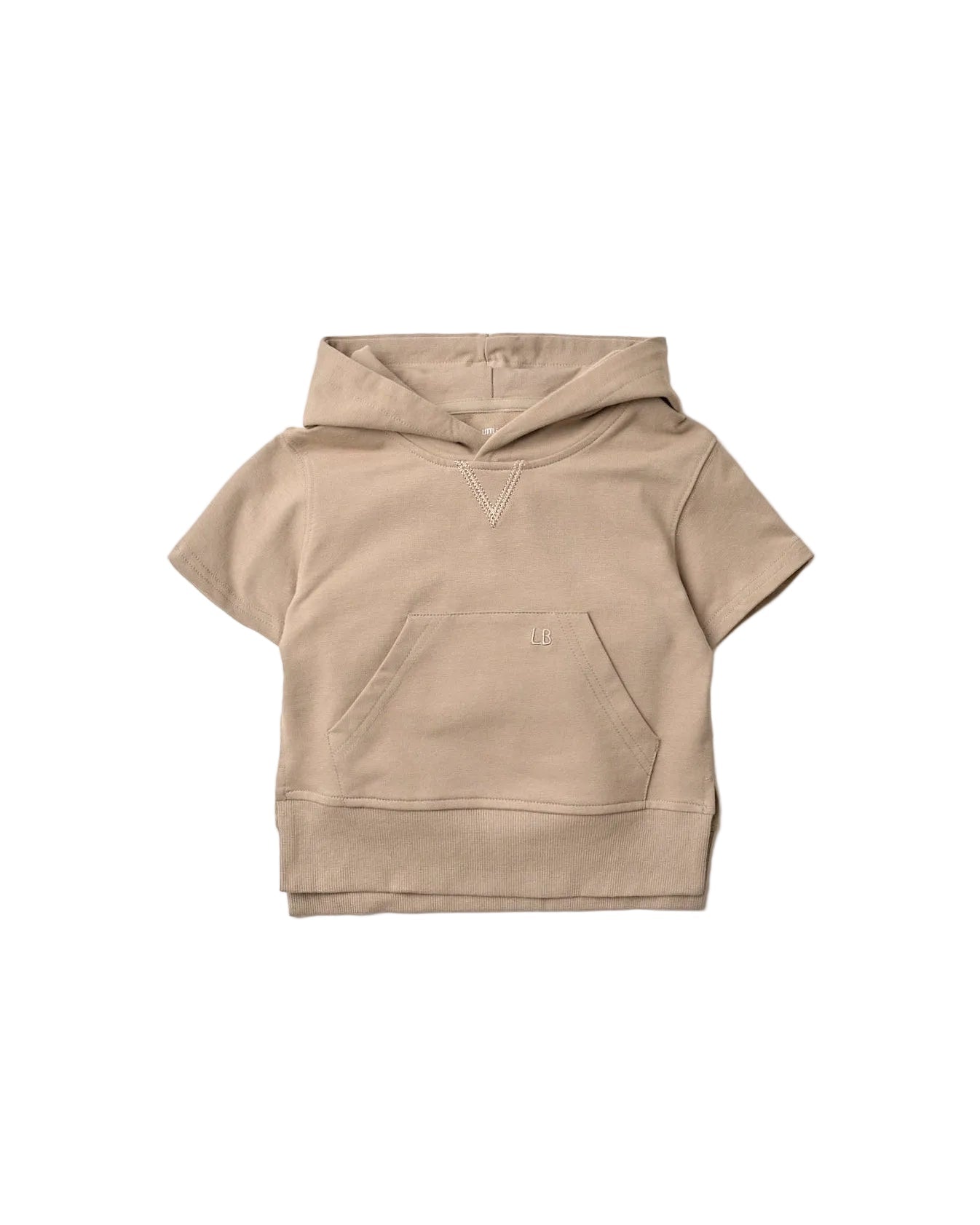 Short Sleeve Hoodie - Driftwood