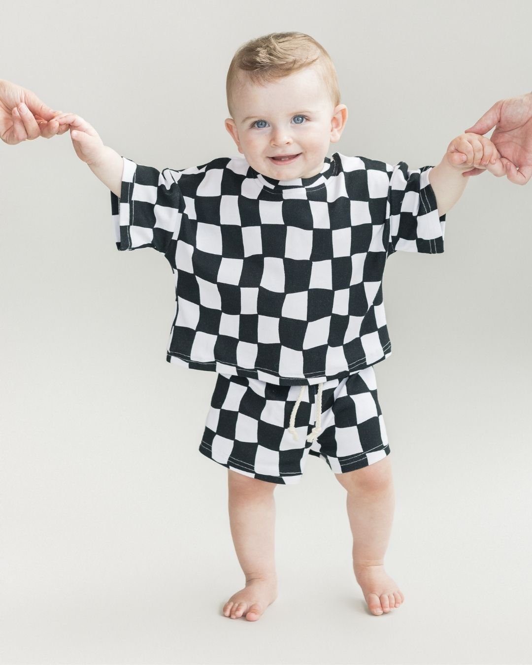 Shorts Set | Wavy Checkered